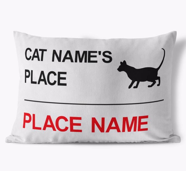 Street Sign: Personalised {breedCommonName} Soft Touch Cushion